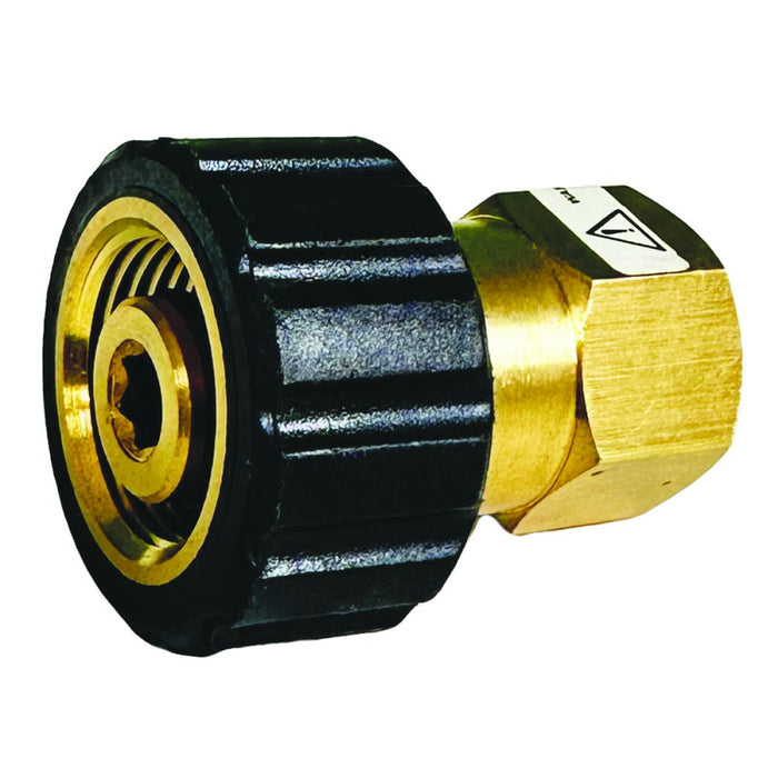 BluBird Blu Shield 1/4" Female Pipe Thread x Female Metric Pressure Washer Adapter PWA008