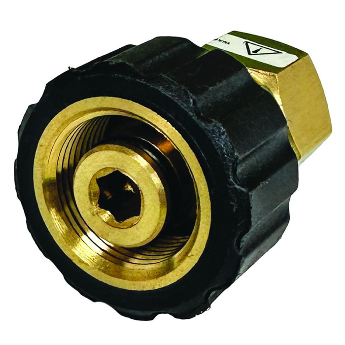 BluBird Blu Shield 1/4" Female Pipe Thread x Female Metric Pressure Washer Adapter PWA008