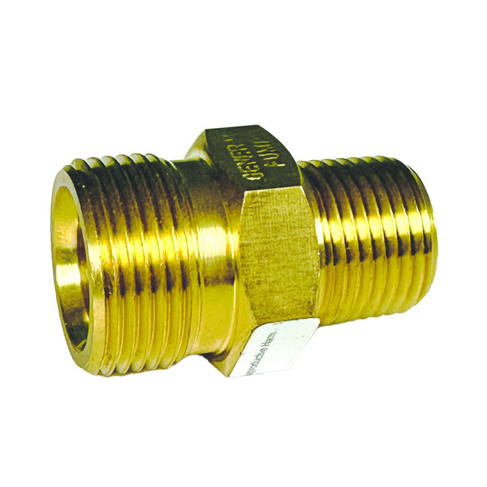 BluBird Blu Shield Male Metric x 3/8" Male Pipe Thread Pressure Washer Adapter PWA006