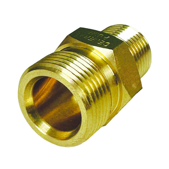 BluBird Blu Shield Male Metric x 3/8" Male Pipe Thread Pressure Washer Adapter PWA006