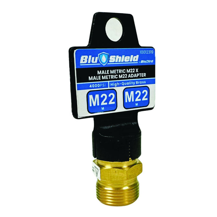 BluBird Blu Shield Male Metric Pressure Washer Adapter PWA016