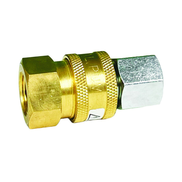BluBird Blu Shield 3/8" Quick Disconnect Plug x 3/8" Male Pipe Thread Pressure Washer Adapter PWA005