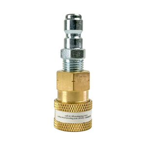 BluBird Blu Shield 1/4" Quick Disconnect Plug x 1/4" Male Pipe Thread Pressure Washer Adapter PWA010
