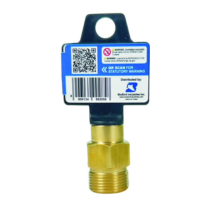 BluBird Blu Shield Male Metric x 1/4" Female Pipe Thread Pressure Washer Adapter PWA009