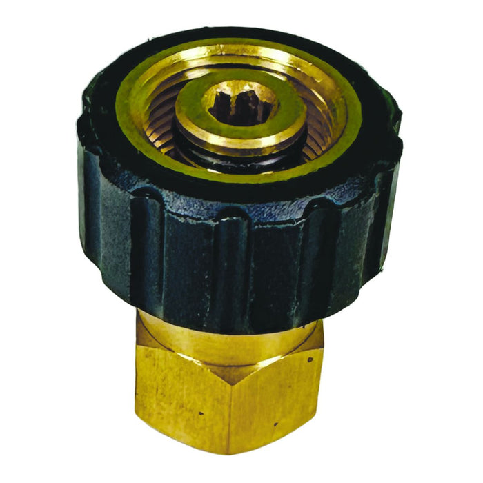 BluBird Blu Shield 1/4" Female Pipe Thread x Female Metric Pressure Washer Adapter PWA008