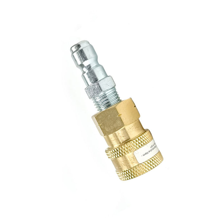 BluBird Blu Shield 1/4" Quick Disconnect Plug x 1/4" Male Pipe Thread Pressure Washer Adapter PWA010