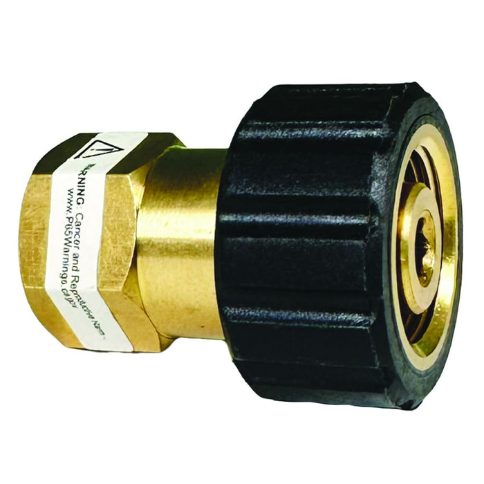 BluBird Blu Shield 1/4" Female Pipe Thread x Female Metric Pressure Washer Adapter PWA008