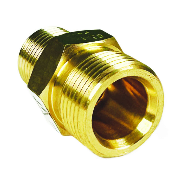 BluBird Blu Shield Male Metric x 3/8" Male Pipe Thread Pressure Washer Adapter PWA006