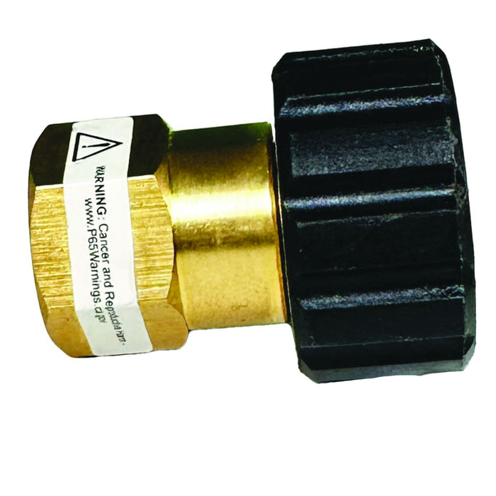 BluBird Blu Shield 1/4" Female Pipe Thread x Female Metric Pressure Washer Adapter PWA008