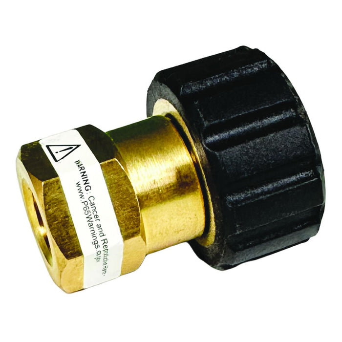 BluBird Blu Shield 1/4" Female Pipe Thread x Female Metric Pressure Washer Adapter PWA008