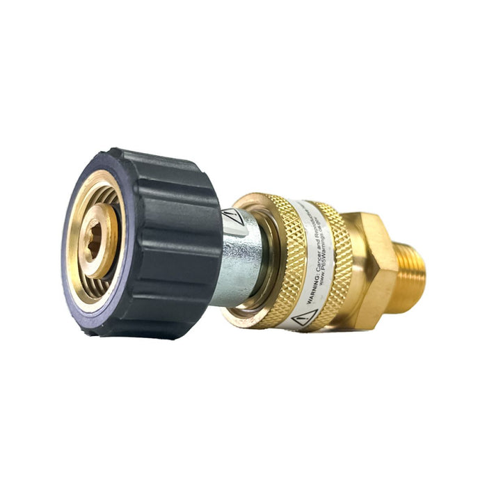 BluBird Blu Shield Female Metric x 3/8" Quick Disconnect Plug/Socket Pressure Washer Adapter Set PWA017