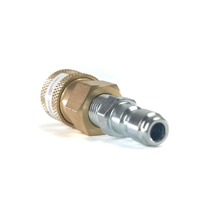BluBird Blu Shield 1/4" Quick Disconnect Plug x 1/4" Male Pipe Thread Pressure Washer Adapter PWA010