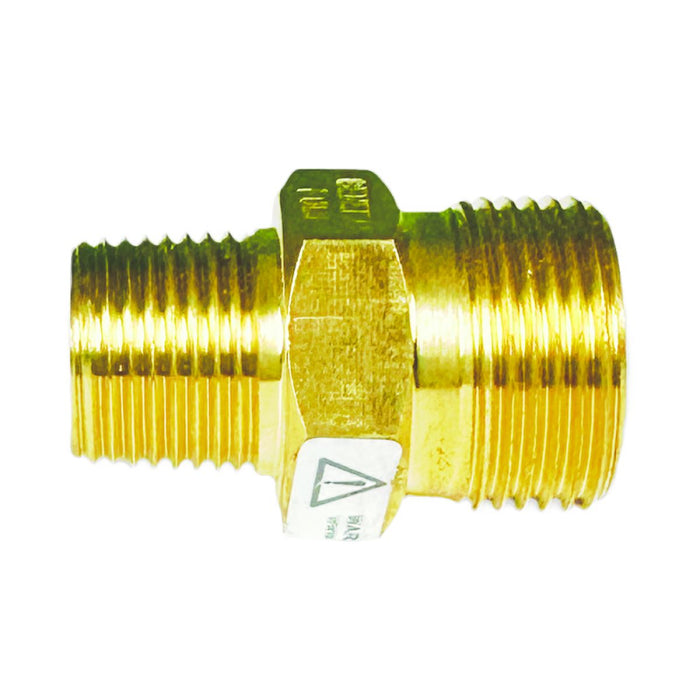 BluBird Blu Shield Male Metric x 3/8" Male Pipe Thread Pressure Washer Adapter PWA006