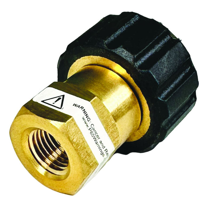 BluBird Blu Shield 1/4" Female Pipe Thread x Female Metric Pressure Washer Adapter PWA008