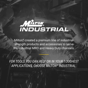 Milton 2752-2514SS Industrial Stainless Steel Hose Reel Retractable, 3/8" ID x 25' Ultra-Lightweight Rubber Hose w/ 1/4" NPT, 300 PSI