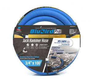 BluBird Pro Rubber Jack Hammer Air Hose Assembly 3/4" x 100' BBPROJH34100