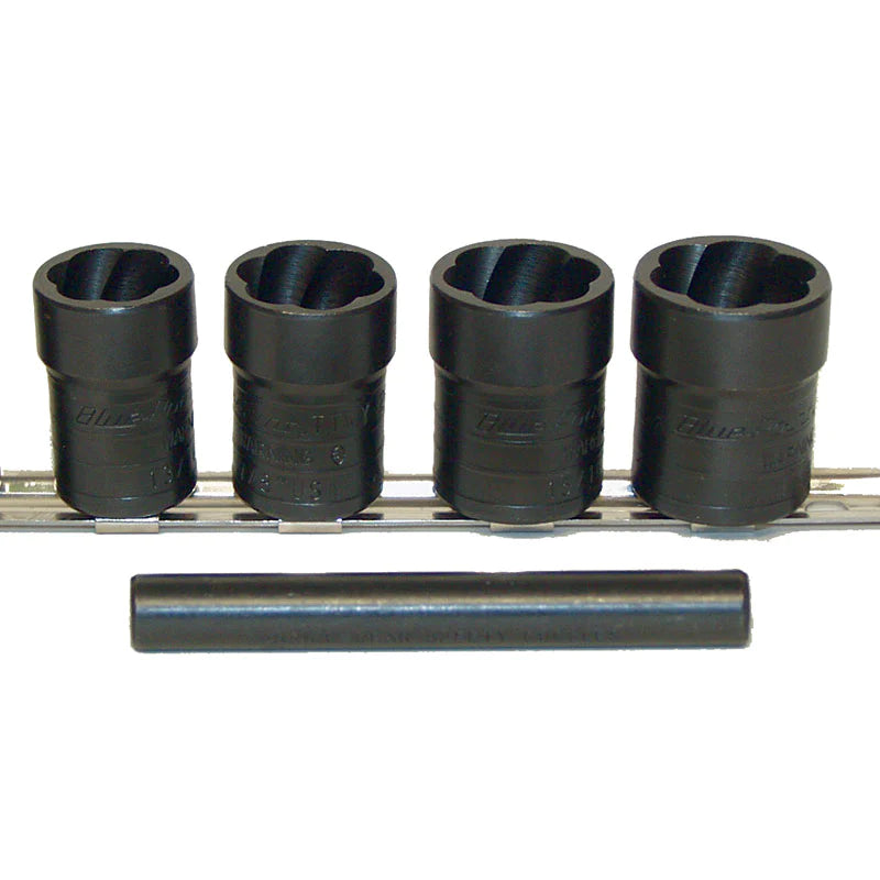 LTI LT 4240 1/2″ Drive 5 Piece Locking Lug Nut Twist Socket Removal Ki ...
