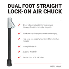 Load image into Gallery viewer, Milton 693BLK Dual Foot Straight Lock-On Chuck Matte Black Poly Finish, 1/4&quot; FNPT