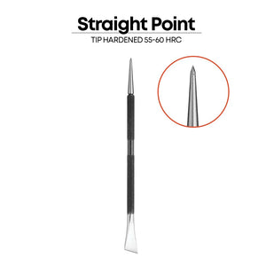 Groz Double Ended Scriber, 6 3/4 inch Steel Body Needle and Chisel Ends 3217