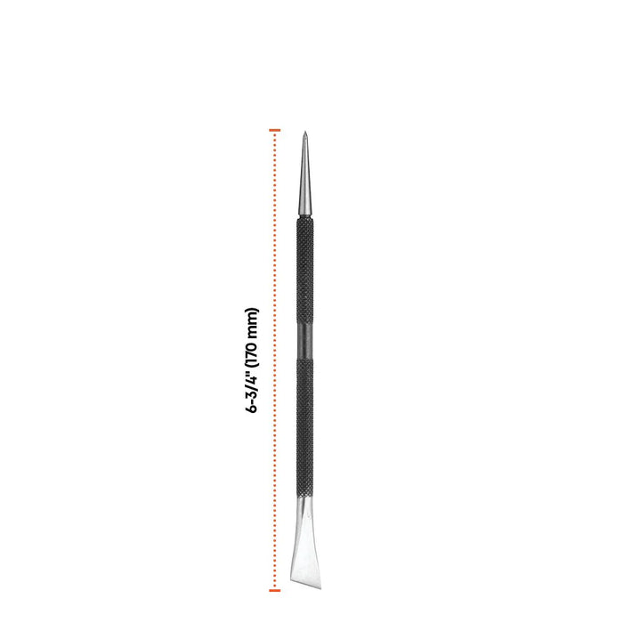 Groz Double Ended Scriber, 6 3/4 inch Steel Body Needle and Chisel Ends 3217