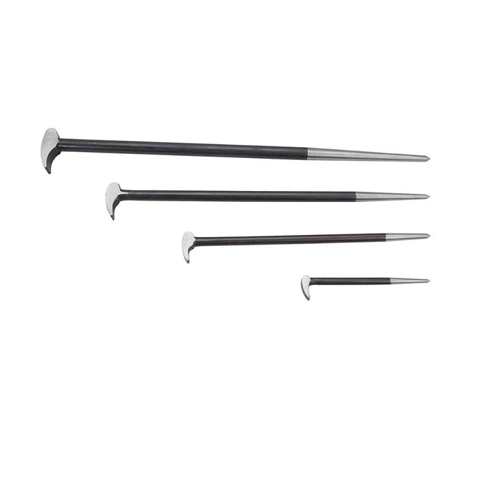 Groz Roll Head/Lady Foot Pry Bars Sets, 3 or 4 Piece Sets 33155