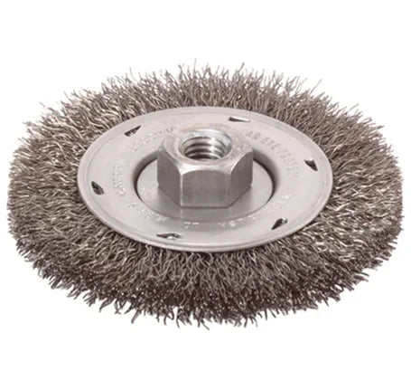 Bosch 4" WIRE WHEEL, CRIMPED, CS,  5/8" X 11" ARBOR WB569