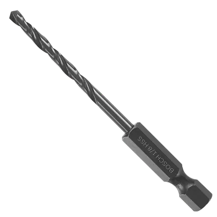 Bosch 1/8" IMPACT BLACK OXIDE DRILL BIT CD BL2135IM