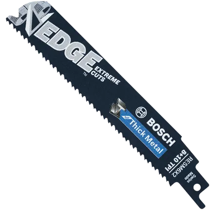 Bosch 6 IN. 8/10 TPI RECIPROCATING SAW BLADE FOR THICK METAL - (BULK PACK) RESM6X2B