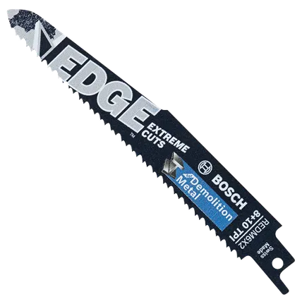 Bosch 6 IN. 8/10 TPI RECIPROCATING SAW BLADE FOR METAL DEMOLITION - 25 PC. (BULK PACK) REDM6X2-25B
