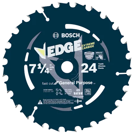 Bosch 7 1/4" X 24T FRAMING CSB BULK 25 DCB724B25