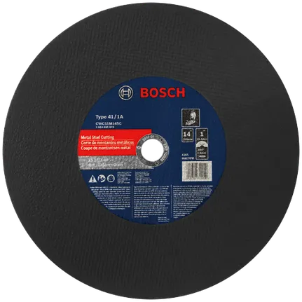 Bosch 14 X 3/32 X 1 TYPE 1 CHOP SAW WHEEL AS36TX-BF FOR METAL STUDS  (BULK) CWCS1M14SC