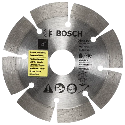 Bosch 4" SEGMENTED RIM DIAMOND BLADE DB441S