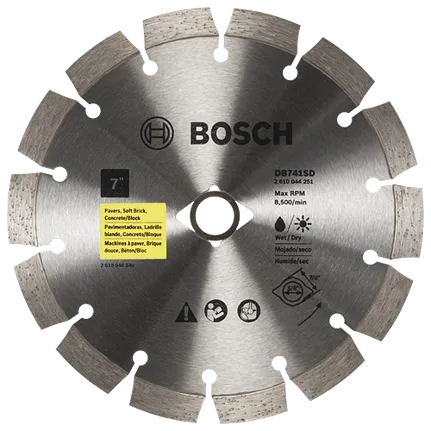 Bosch 7" SEGMENTED RIM DIAMOND BLADE DKO DB741SD