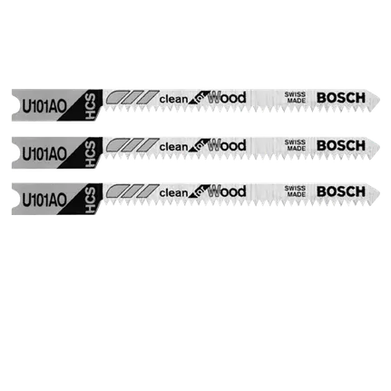 Bosch 20 TPI, HCS U-SHANK JIGSAW BLADE  (3 PK) U101AO3