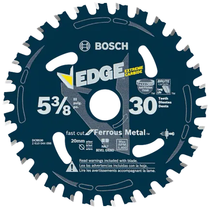 Bosch 5-3/8" X 30T METAL CUTTING BLADE FOR CORDLESS DCB530