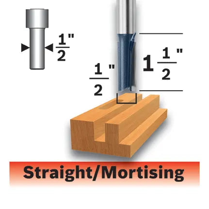 Bosch CT 1/2 X 1-1/2 STRAIGHT 2F 1/2S 85242MC