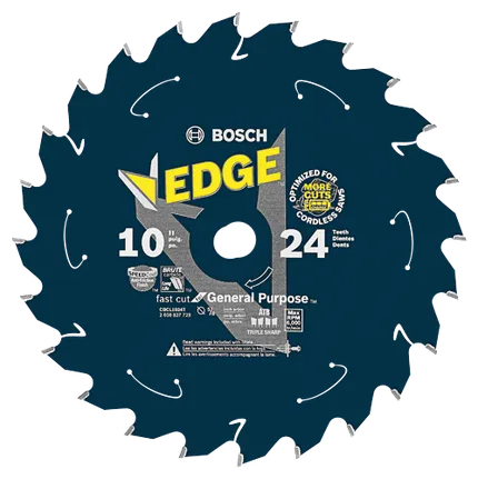 Bosch 10 IN. 24 TOOTH EDGE CORDLESS CIRCULAR SAW BLADE CBCL1024T