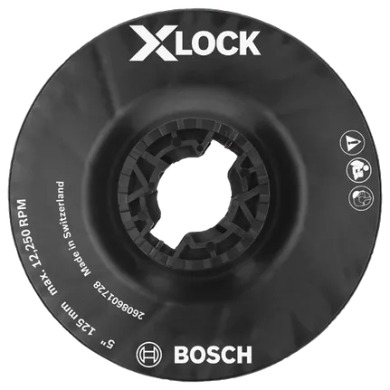 Bosch X-LOCK BACKING PAD 5" MEDIUM HARDNESS MGX0500