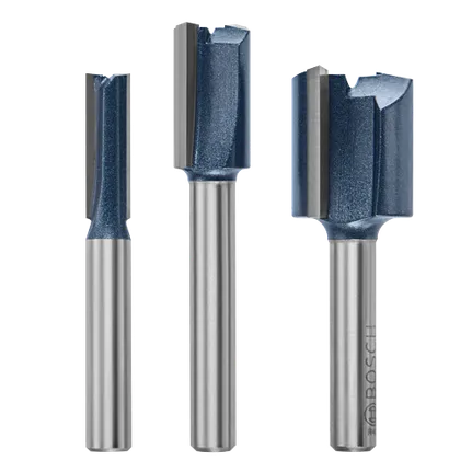Bosch ROUTER BIT SET, PLYWOOD MORTISING  1/4 SHANK RBS023XW
