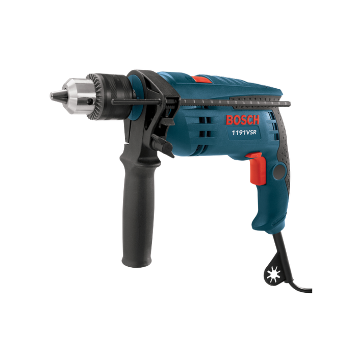 Bosch 1/2" Hammer Drill w/ Case (7.0 Amp) 1191VSRK