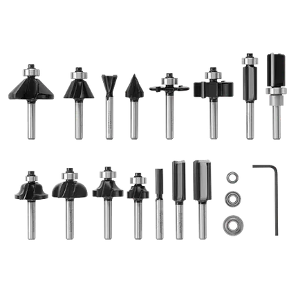 Bosch 15PC MIXED ROUTER BIT SET RBS015MBS