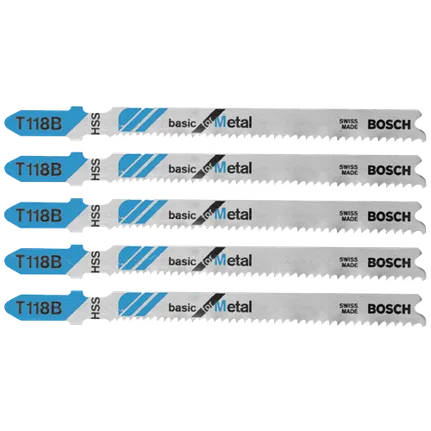 Bosch 3", 14TPI, HSS T-SHANK JIGSAW BLADE  (5 PK) T118B