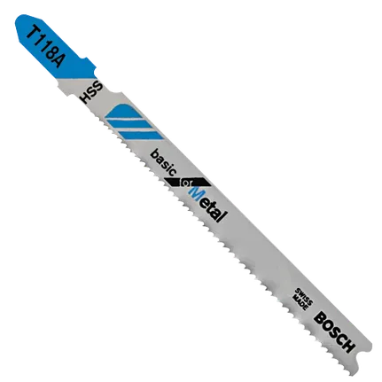 Bosch 3", 24TPI, HSS T-SHANK JIGSAW BLADE  (100 PK) T118A100