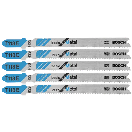Bosch 3-5/8" 14-18TPI HSS JIGSAW BLD 5PK T118E