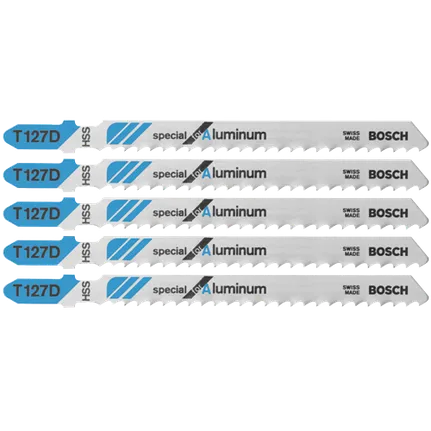 Bosch 4", 8TPI, HSS T-SHANK JIGSAW BLADE  (5 PK) T127D