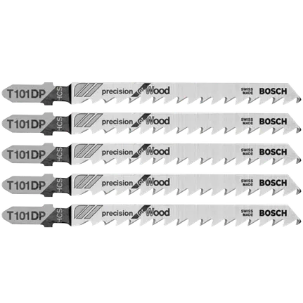 Bosch 4", 6TPI, HCS T-SHANK JIGSAW BLADE  (5 PK) T101DP