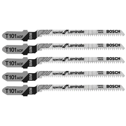 Bosch 3" 20TPI BIM T-SHK LAMINATE FLOORING JIGSAW BLD (5PK)