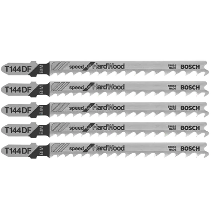 Bosch 4", 6TPI, BI-METAL T-SHANK JIGSAW BLADE  (5 PK) T144DF
