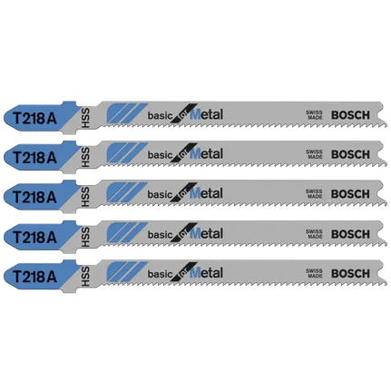 Bosch 3", 24TPI, HSS T-SHANK JIGSAW BLADE  (5 PK) T218A
