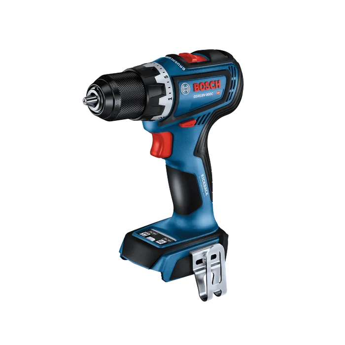Bosch 18V Brushless Compact Drill Driver, Connected Ready (Bare Tool) GSR18V-800CN